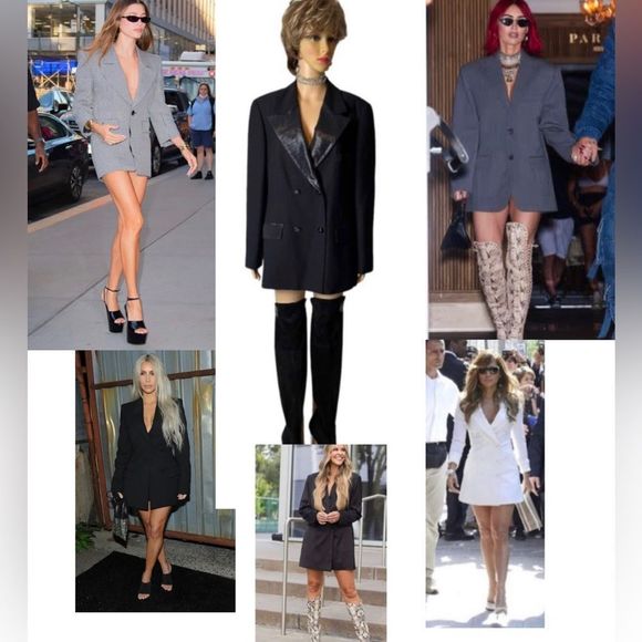 TRENDING!! Contraire by Louis Feraud Double Breasted Tuxedo Jacket - Picture 1 of 8